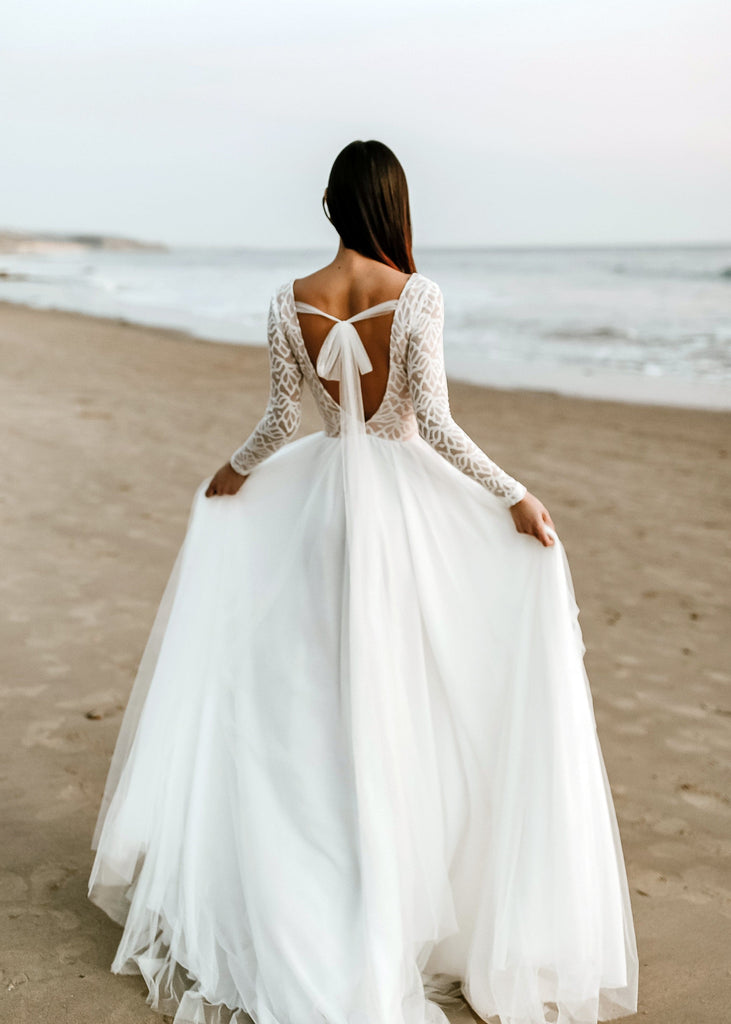 Bride wearing North Dress
