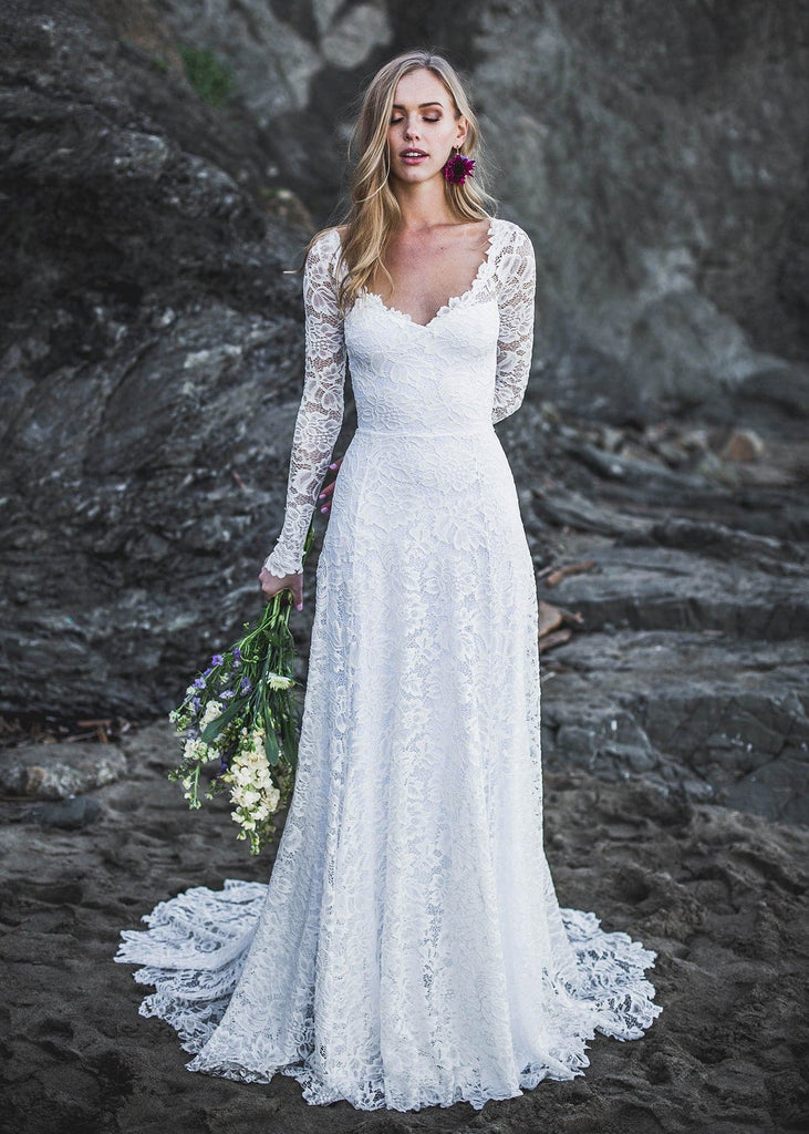 Long Sleeve Open Back Wedding Dresses | Wear Your Love Long Sleeve Open Back Wedding Dresses | Wear Your Love