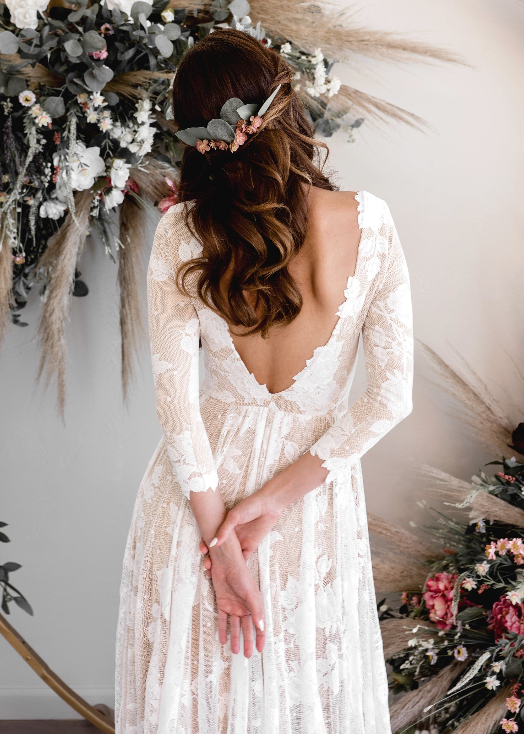 wear your love prom dress Ari Dress Floor-length (no train) / Full Coverage / 7/8 Sleeve (bracelet sleeve)