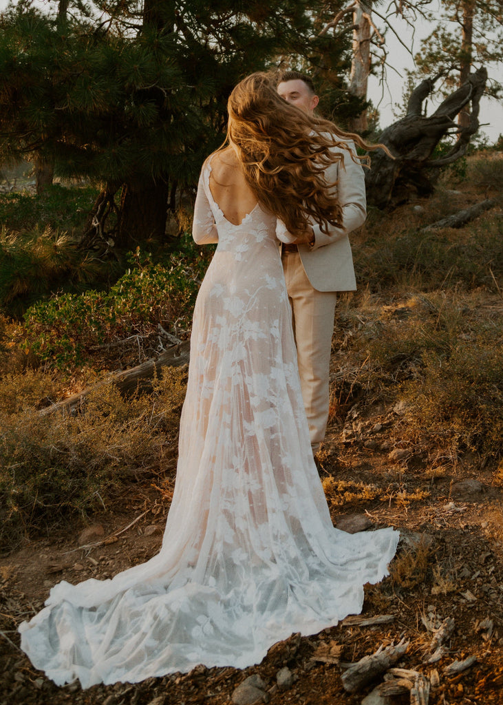 Bride wearing Ellora Dress