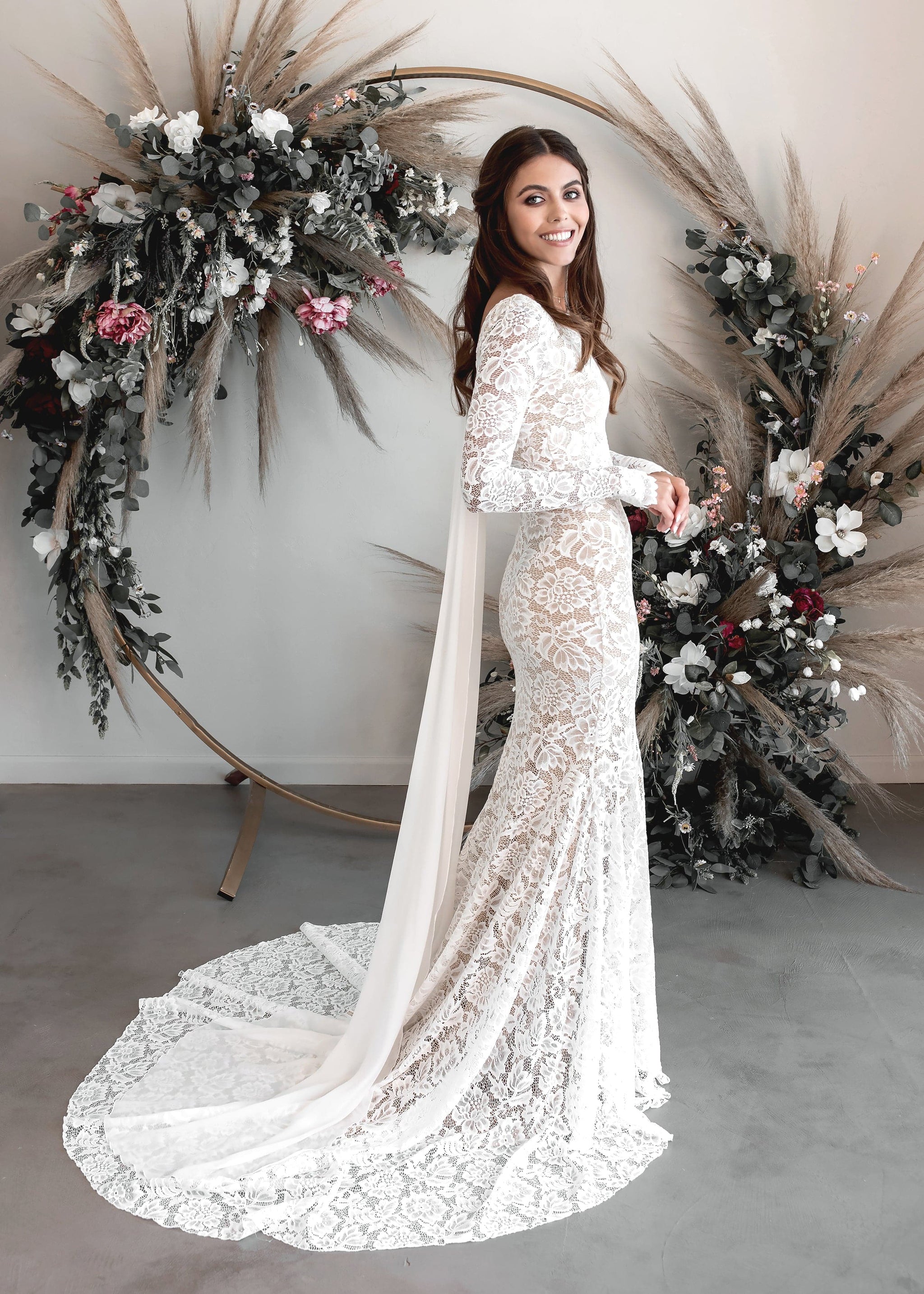 Kenna Veil | WearYourLove | Silk Chiffon Bridal Veil | Wear Your Love