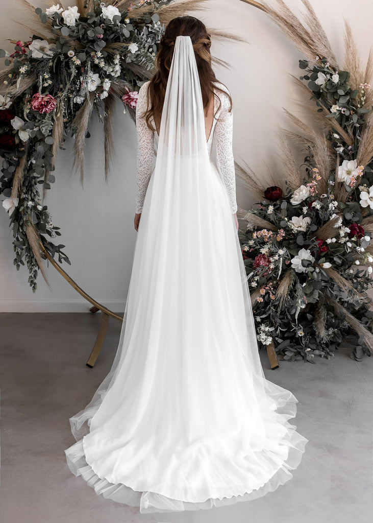 Bride wearing Mila Dress
