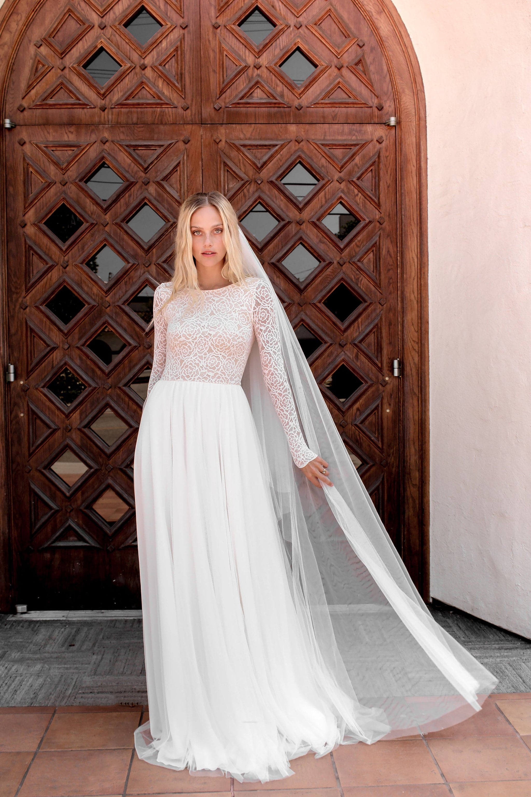 Nova Veil | WearYourLove | Soft English Tulle Bridal Veil | Wear