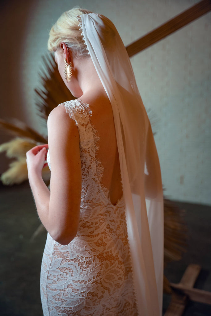 Bride wearing Carri Dress