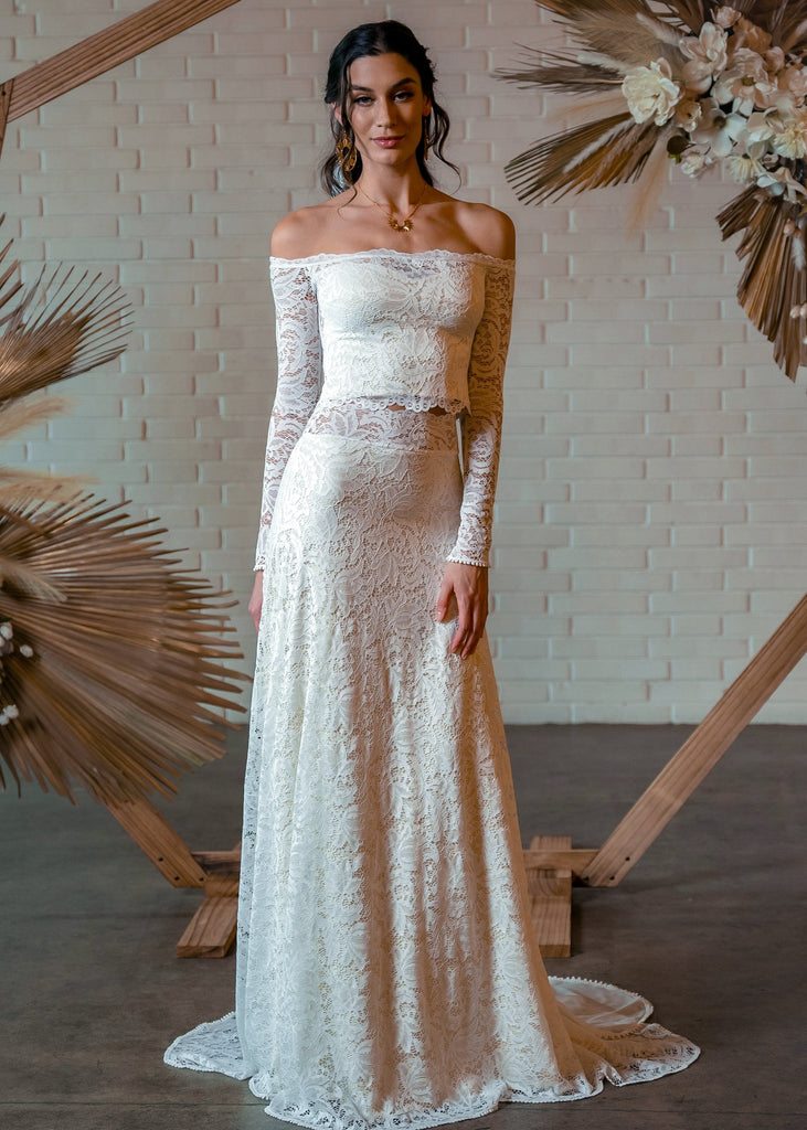Bride wearing Emmy Dress