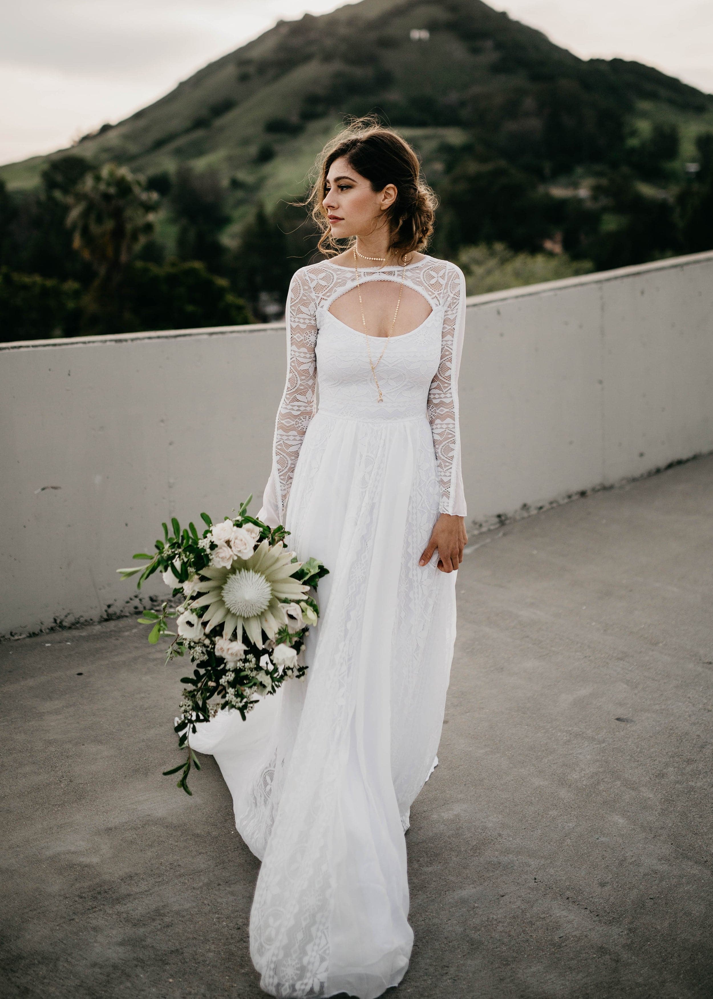 eyelet lace wedding dress Modern Eyelet Lace Ball Gown
