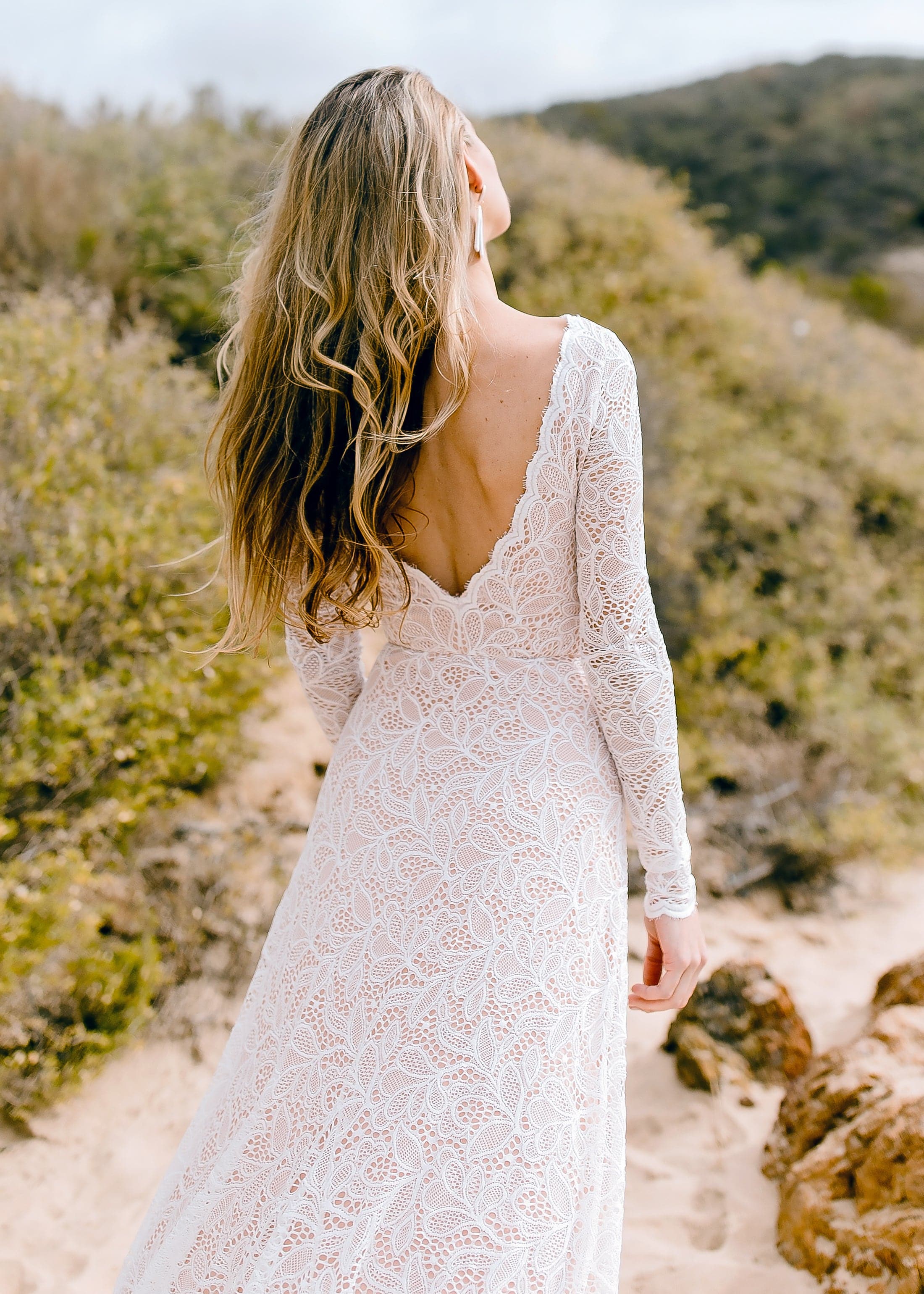 Mermaid Wedding Slash Neck Wedding Dress High-Neck Long Sleeve Brocade A-Line Wedding Dress With Mermaid Wedding Slash Neck Wedding Dress High-Neck Long Sleeve Brocade A-Line Wedding Dress With