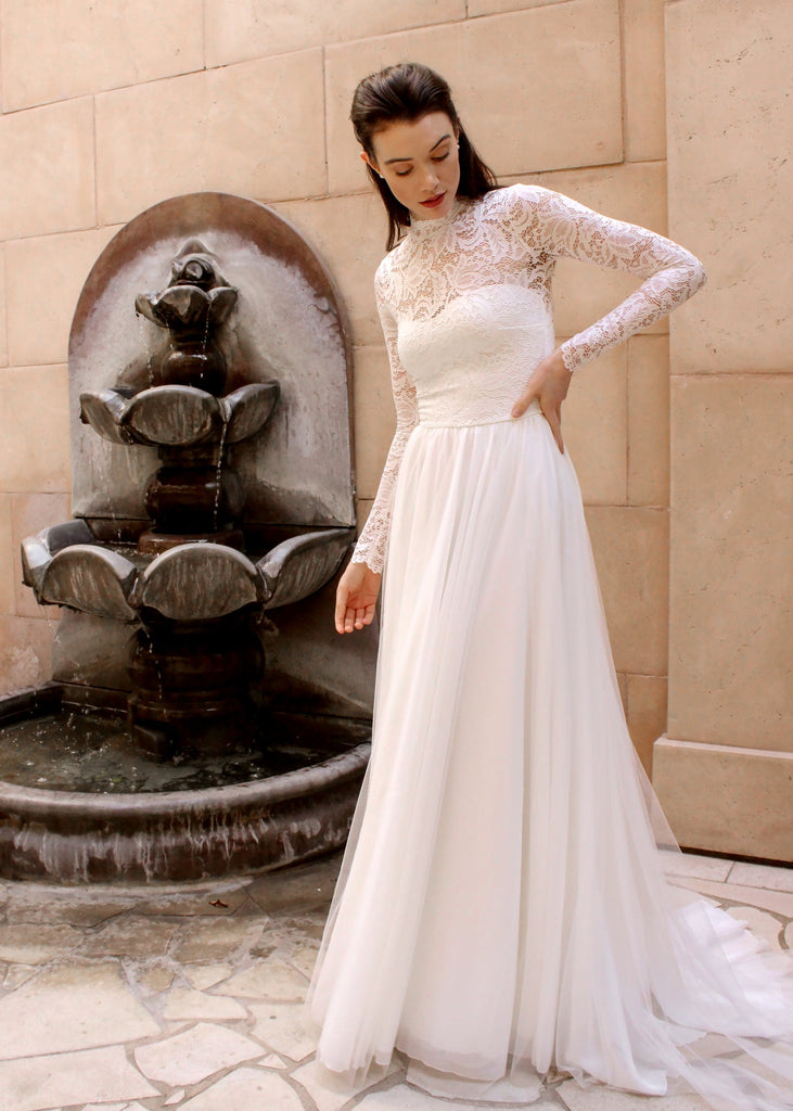 Bride wearing Viv Dress