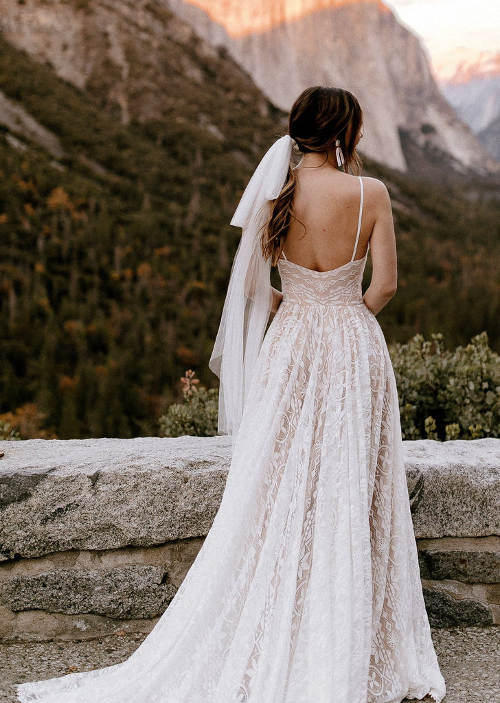 Bride wearing Wyn Dress