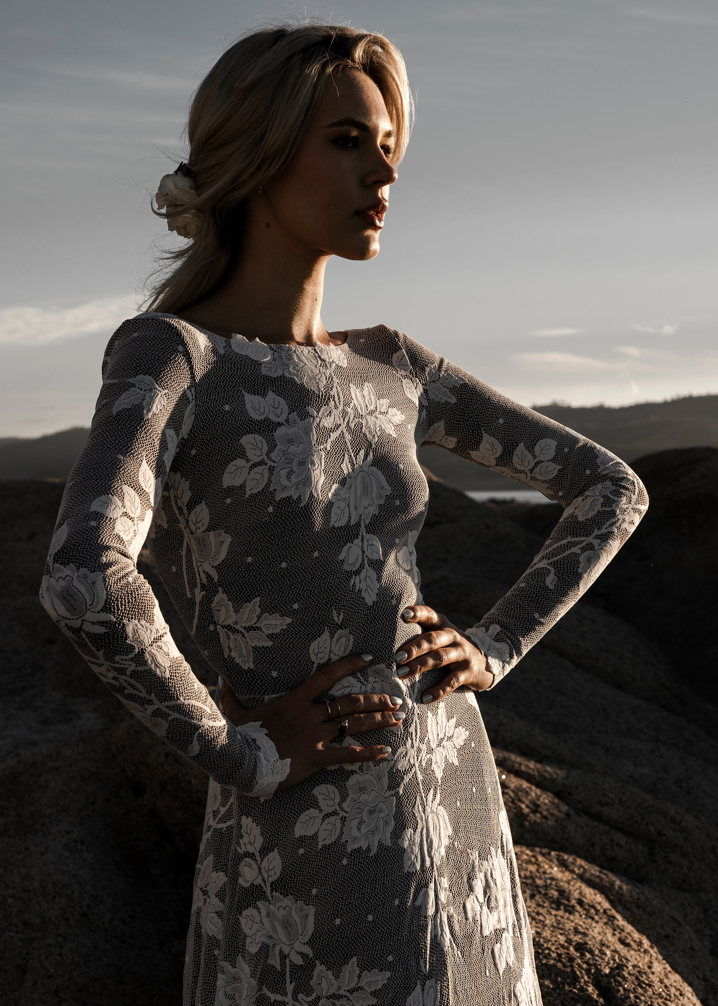 Black-lining Ellora Dress Open V Back / Floor (No Train) Black-lining Ellora Dress Open V Back / Floor (No Train)