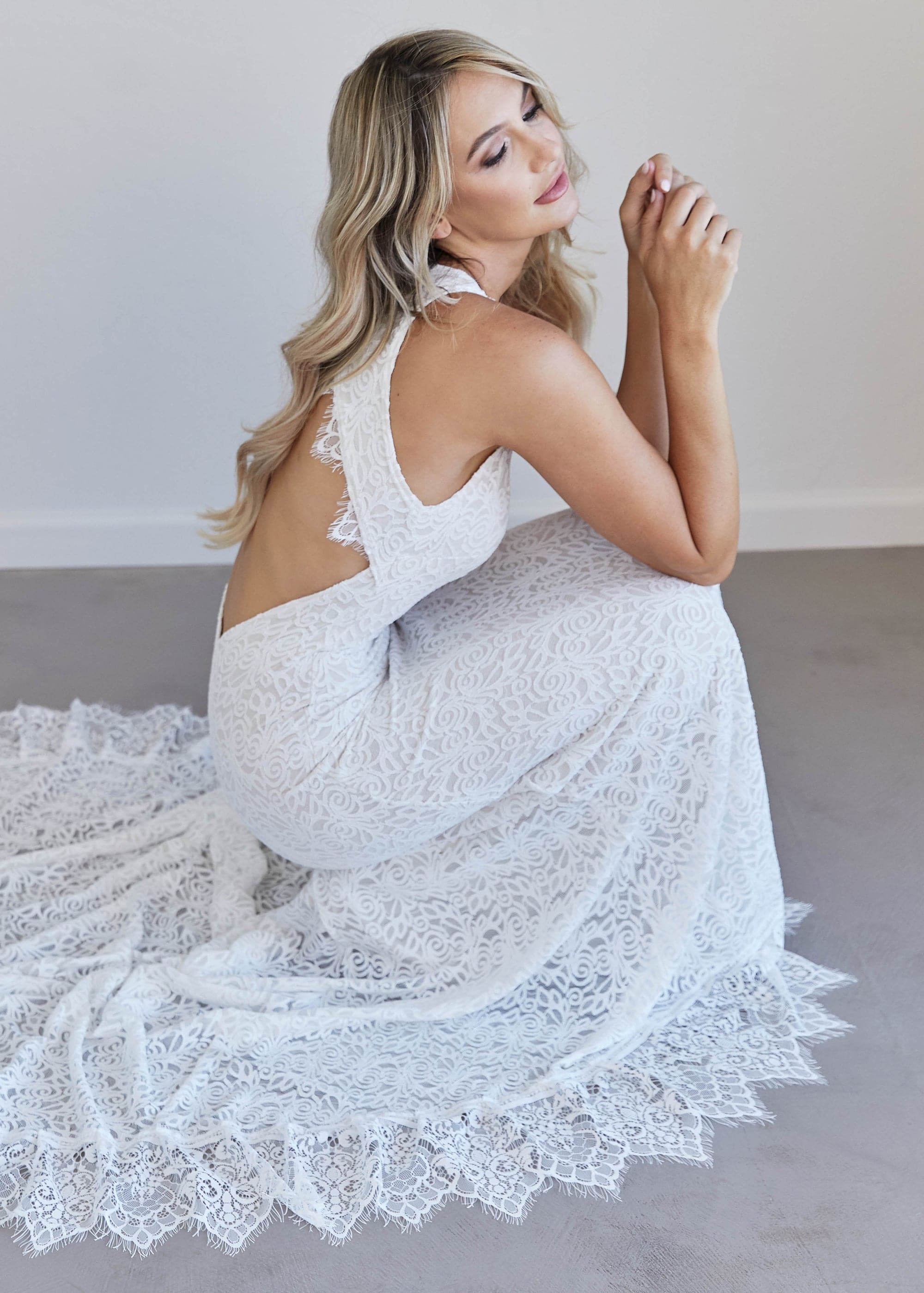 open lace back dress Sweetheart Sleeveless Pleated A-Line Prom Dress  Loveiss